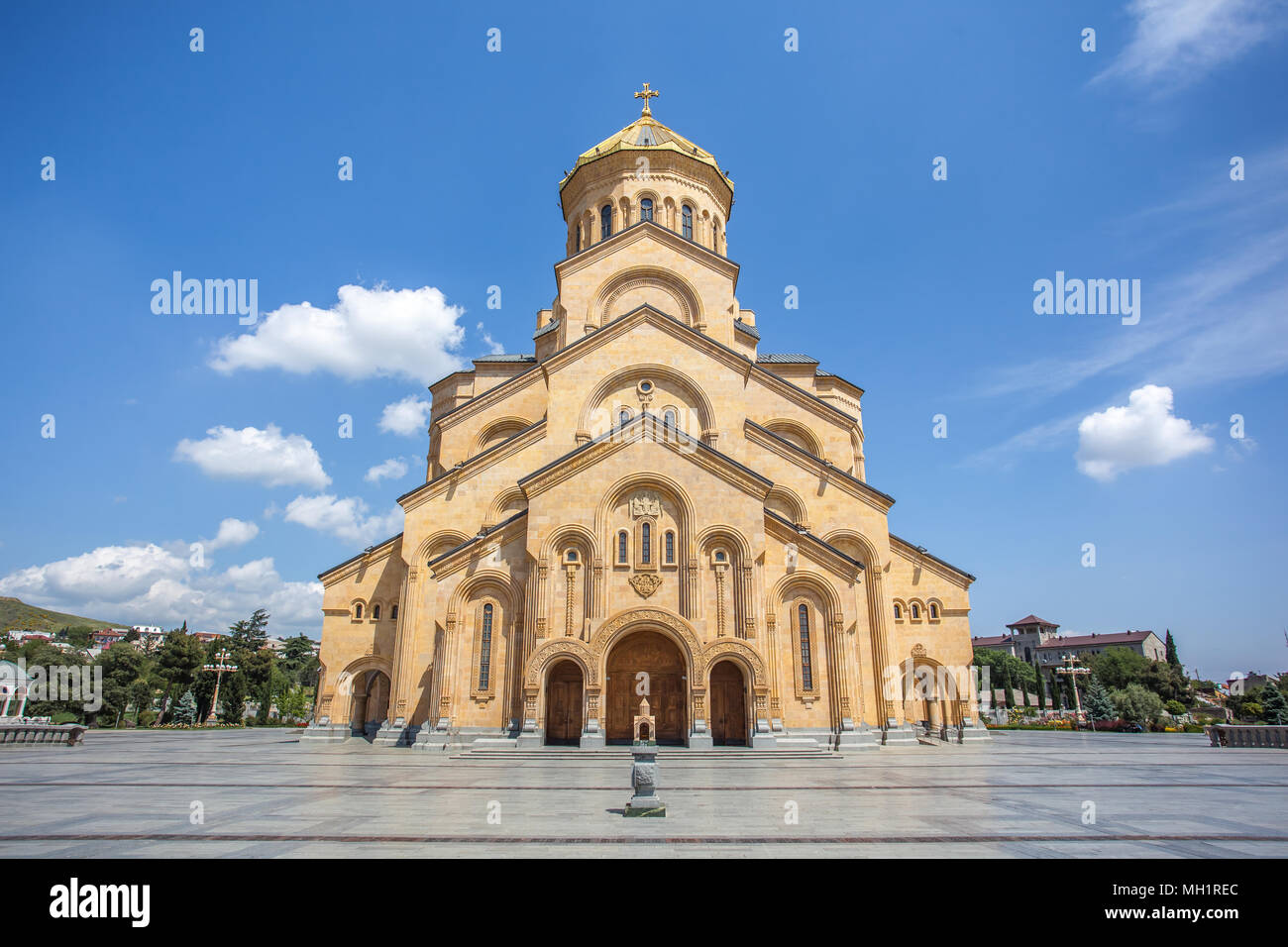 The Holy Trinity Cathedral of Tbilisi commonly known as Sameba in ...