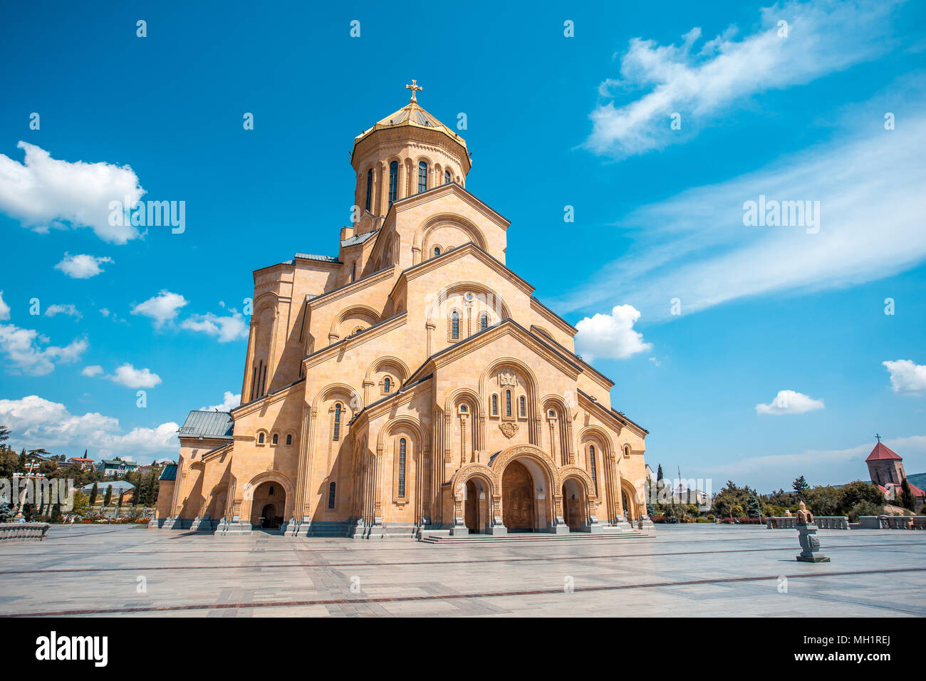The Holy Trinity Cathedral of Tbilisi commonly known as Sameba in ...