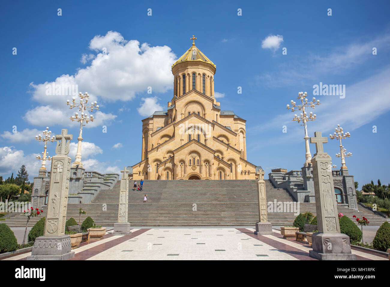 The Holy Trinity Cathedral of Tbilisi commonly known as Sameba in ...