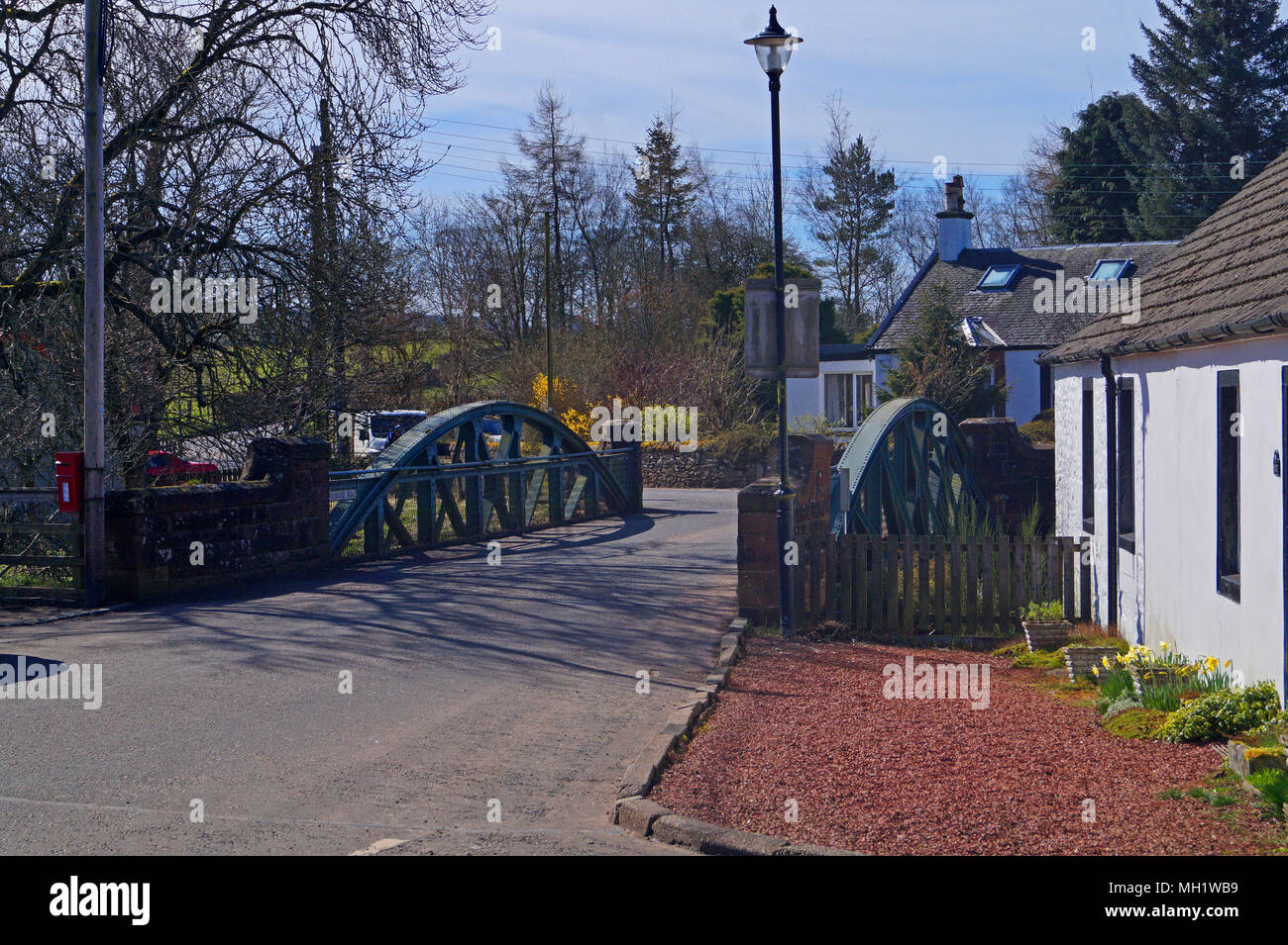 Sandford Village in South Lanarkshire showing quaint Houses Stock Photo