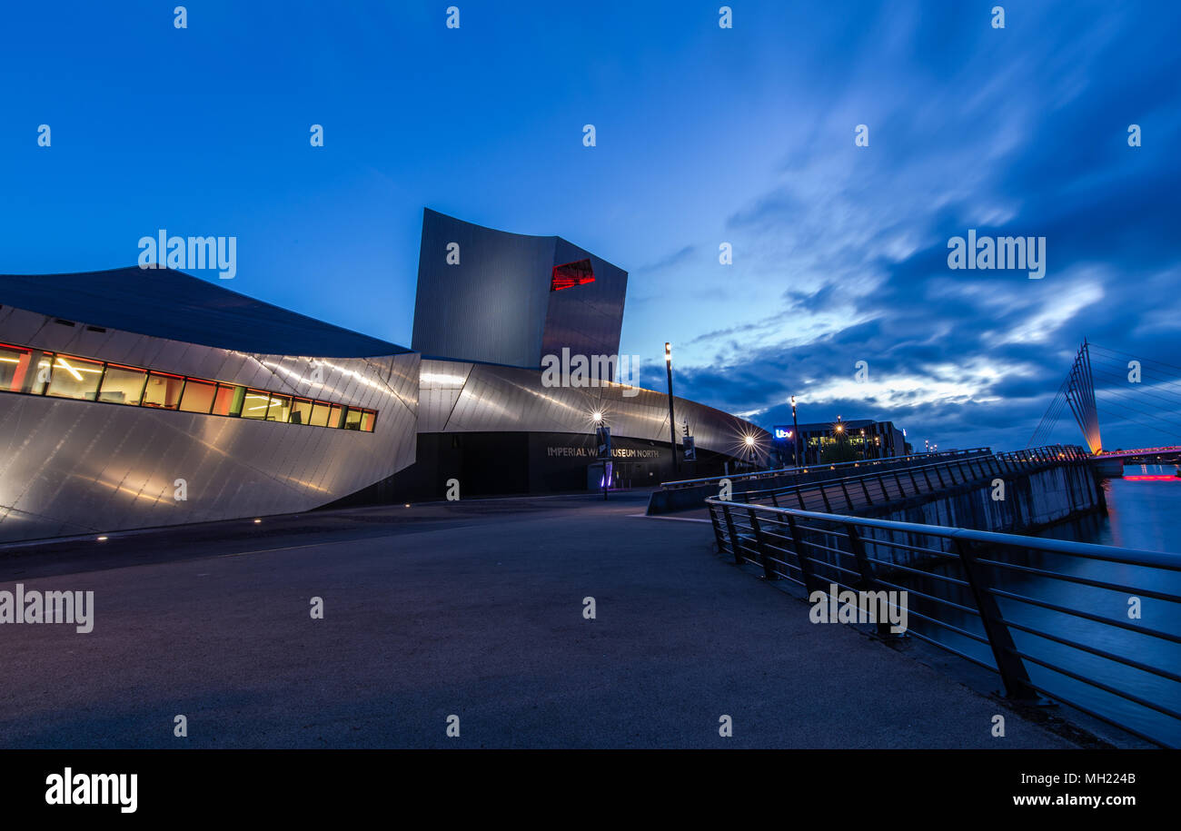 Imperial War Museum North at Salford Quays, Trafford, Greater ...