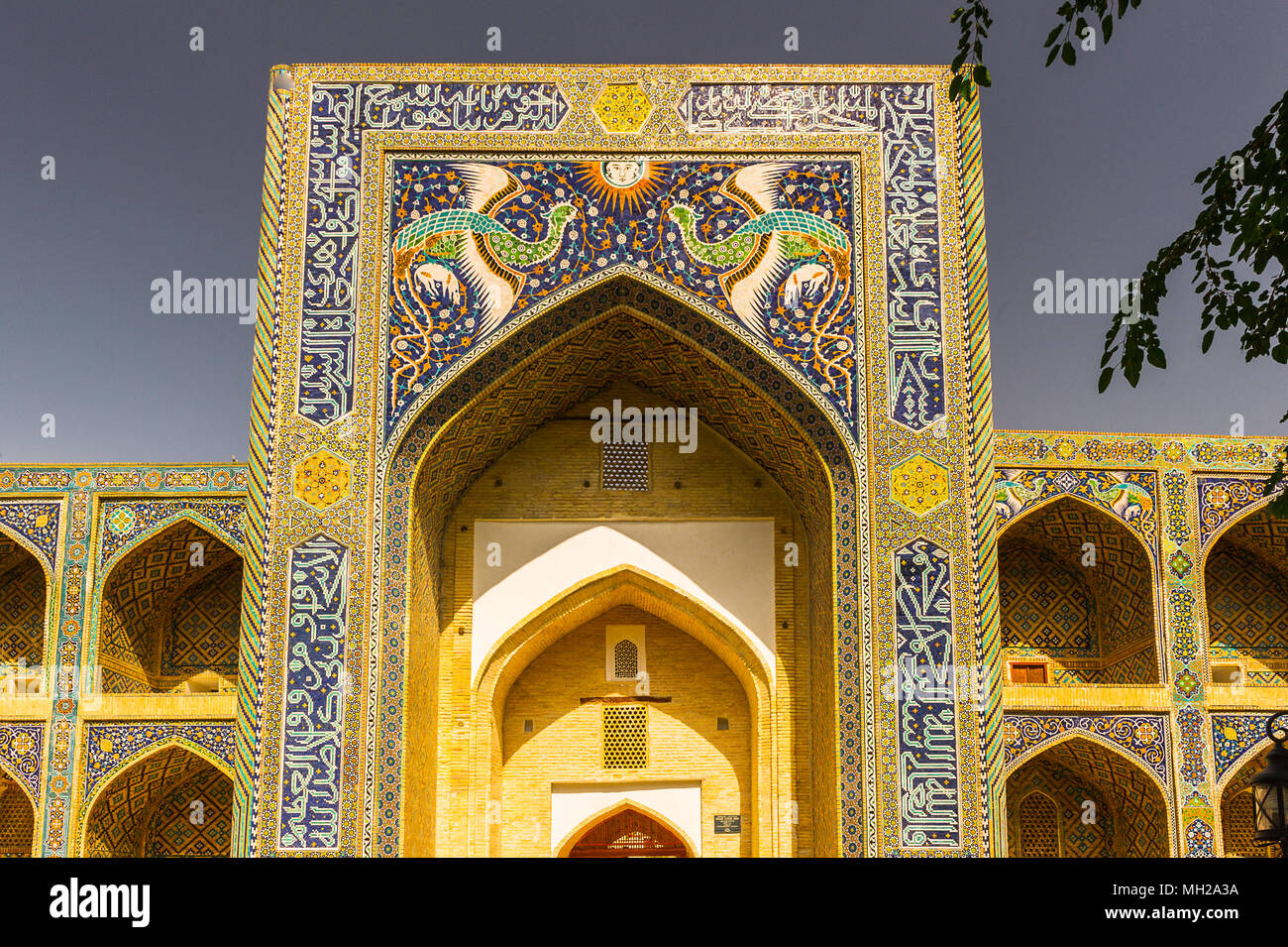 architecture-of-the-historic-center-of-bukhara-uzbekistan-stock-photo
