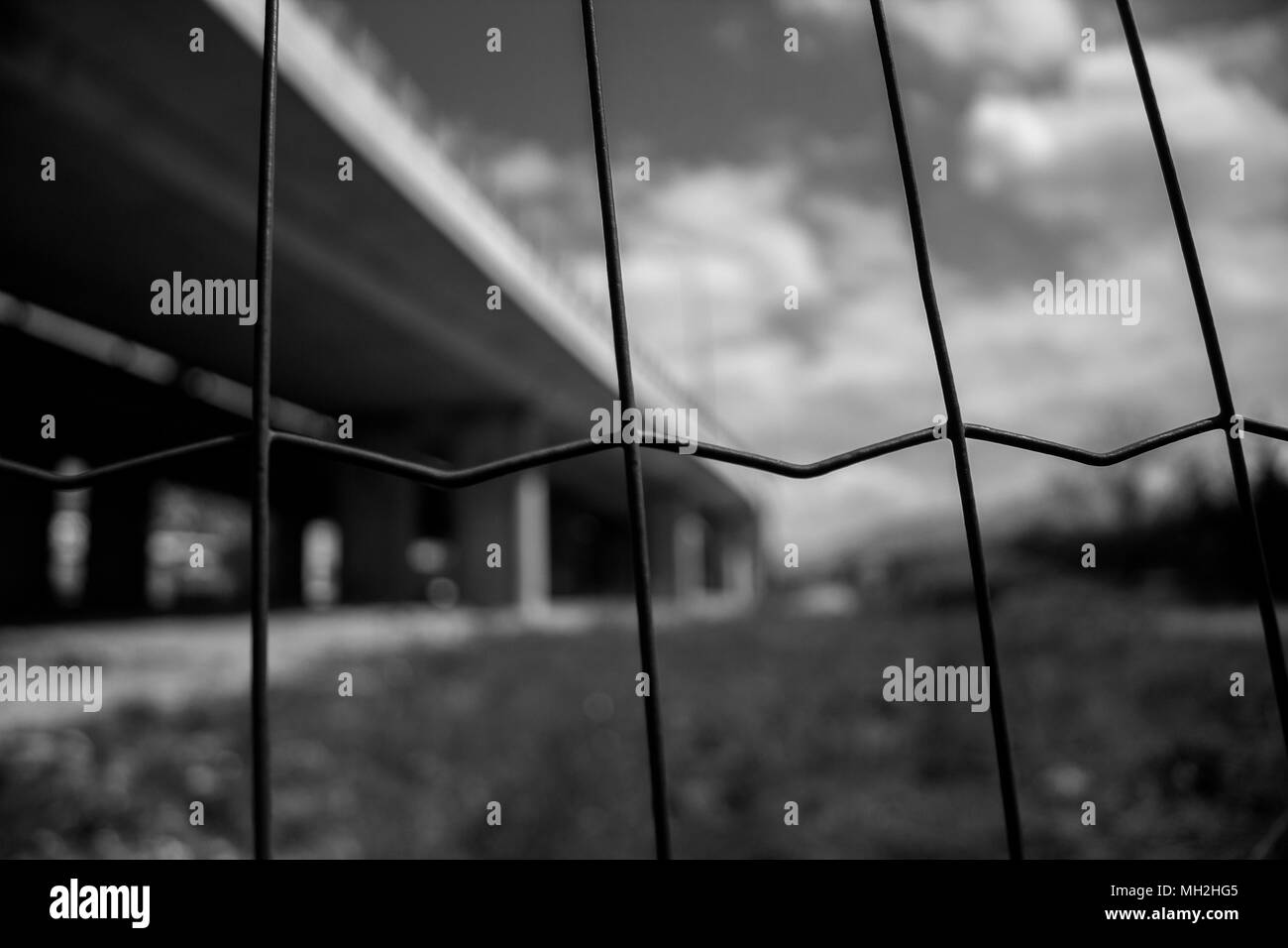 Old farm fencing Black and White Stock Photos & Images - Alamy
