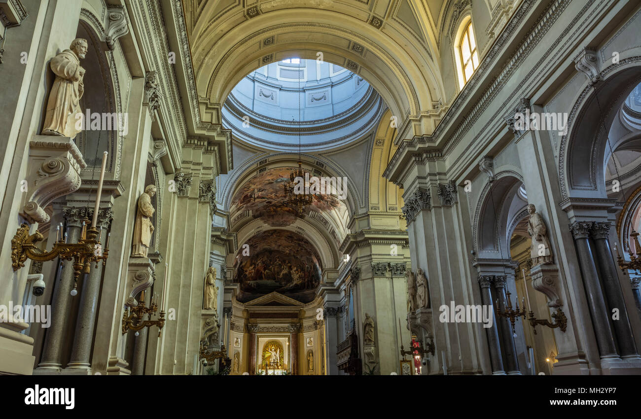 Interior of Palermo Cathedral Stock Photo - Alamy