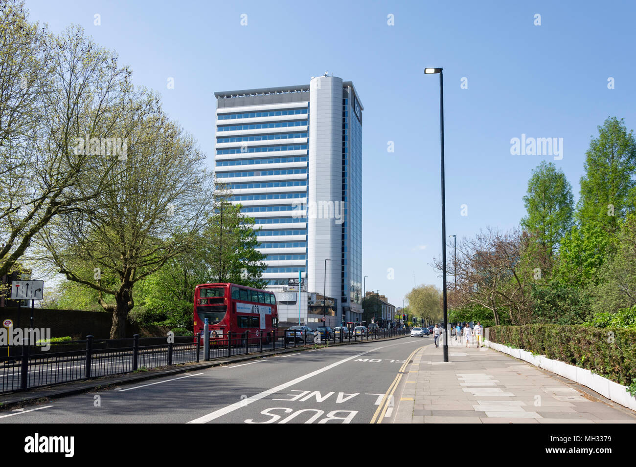 Chiswick Tower building, Chiswick High Street, Chiswick, London Borough of Hounslow, Greater London, England, United Kingdom Stock Photo