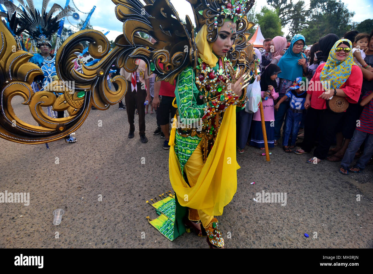 Borneo cultural festival is held once a year in South Borneo, Indonesia