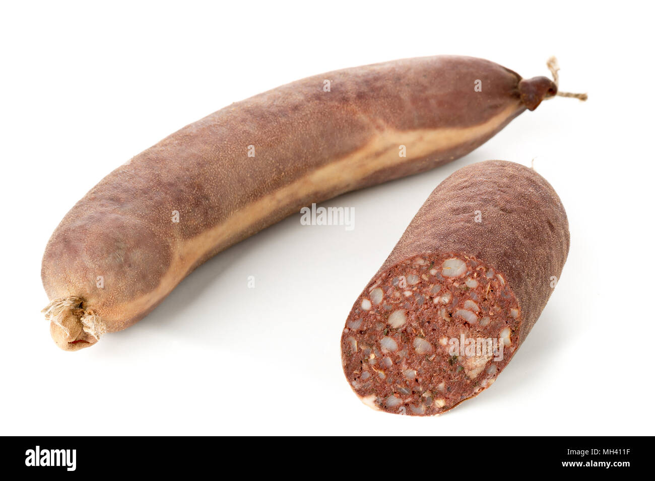 German blood sausage Cut Out Stock Images & Pictures - Alamy