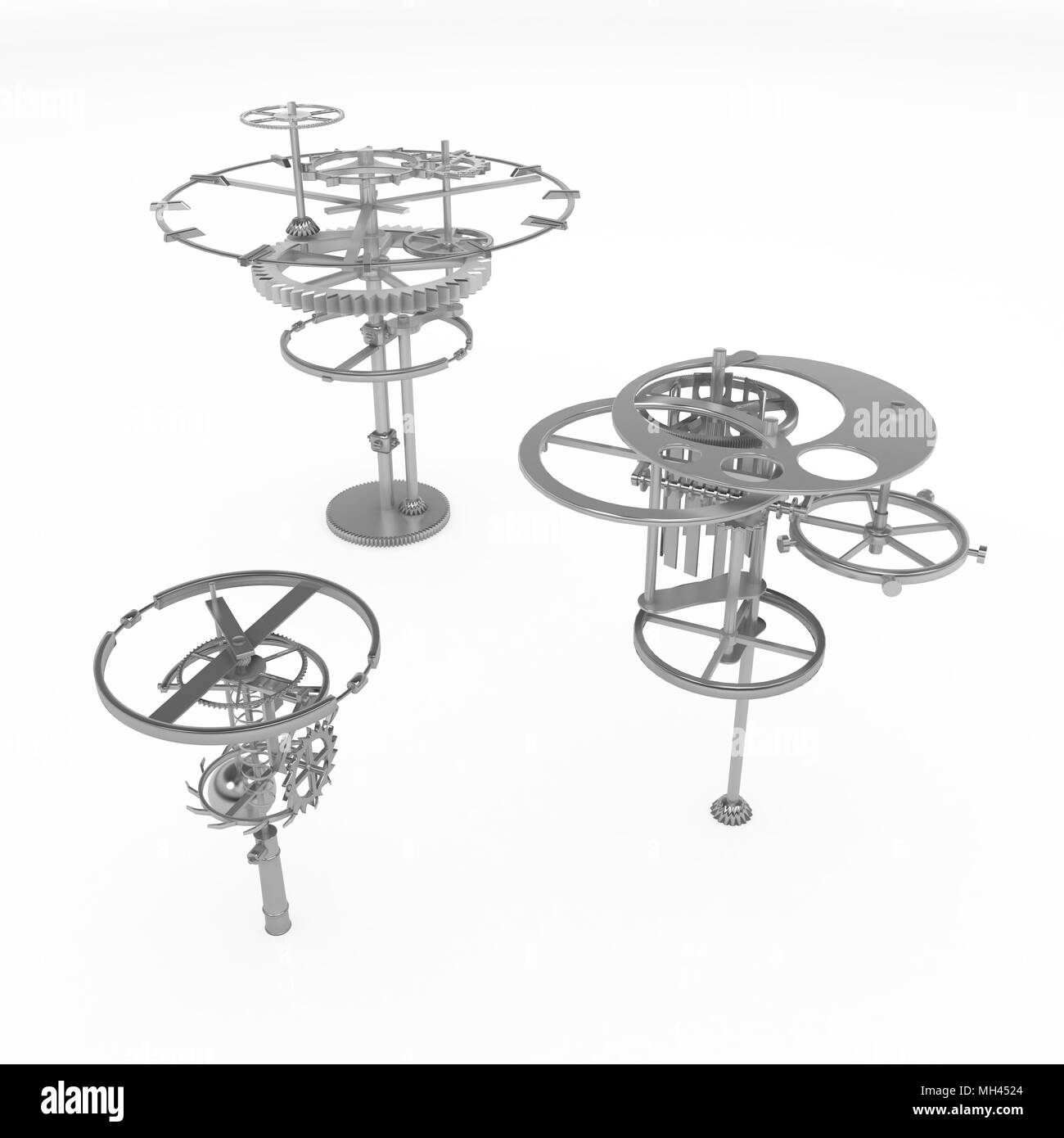 Clockwork gear mechanism 3d illustration, isolated Stock Photo Alamy