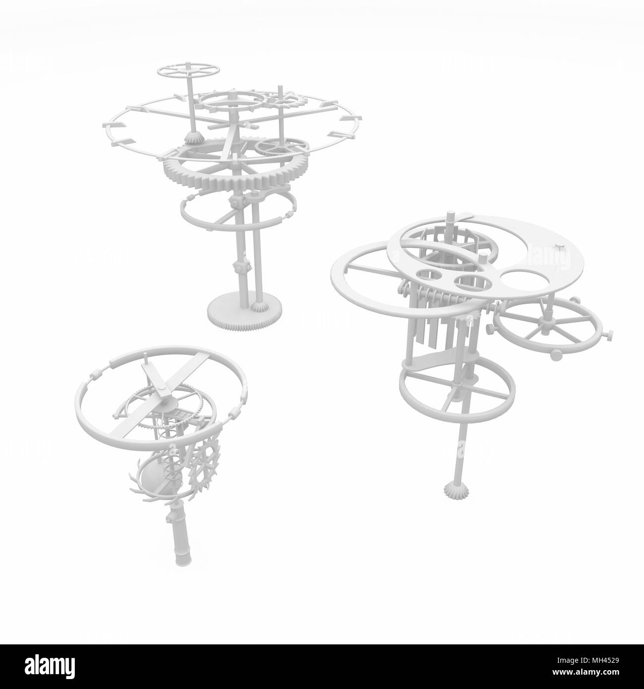 Clockwork gear mechanism 3d illustration, isolated Stock Photo Alamy