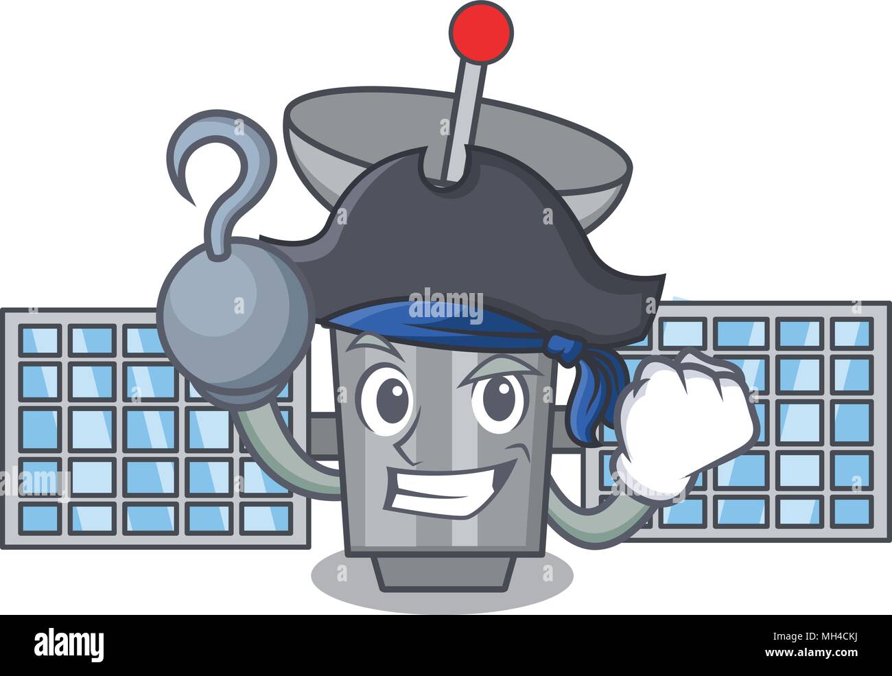 Pirate satelite character cartoon style Stock Vector Image & Art Alamy