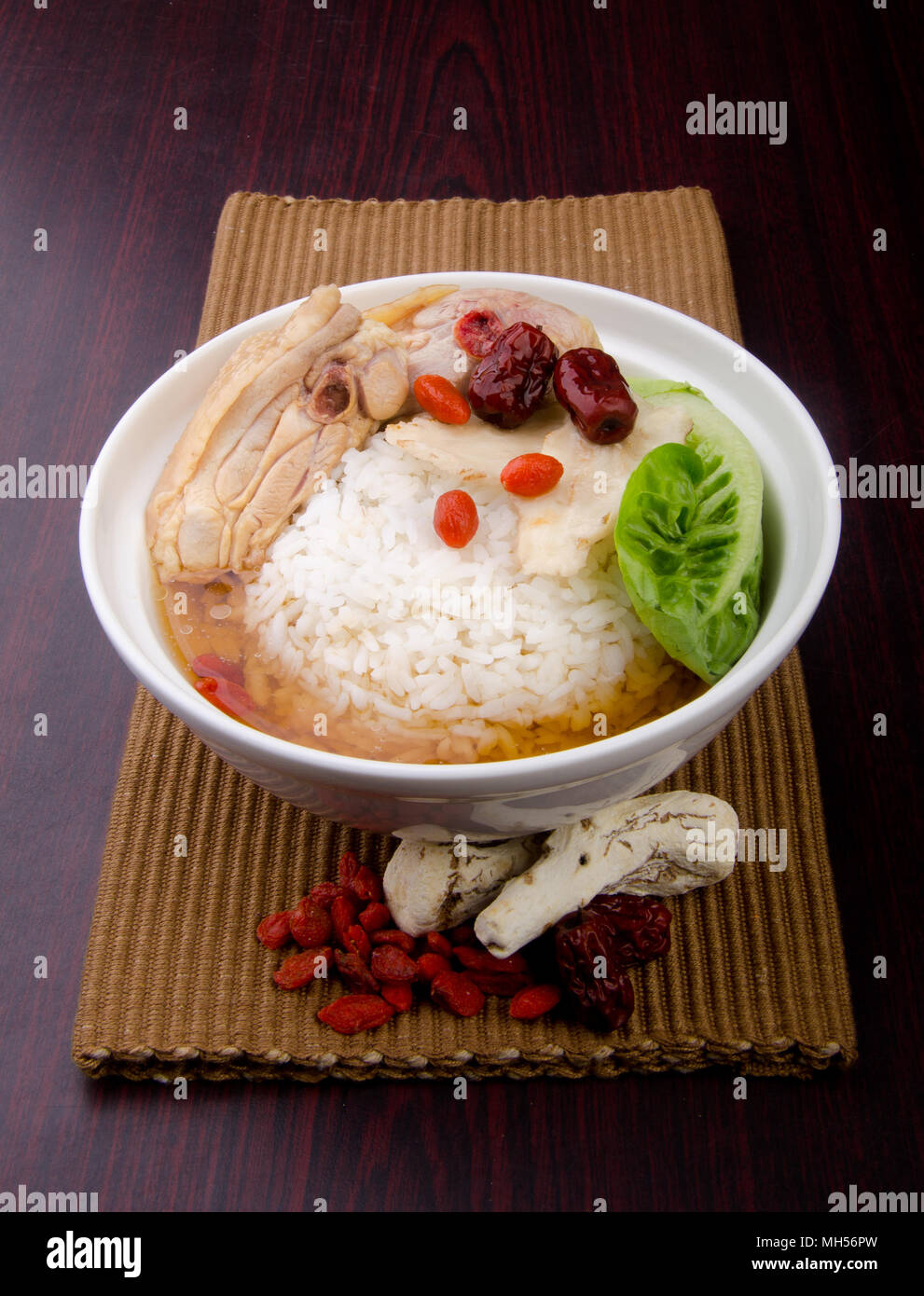 Chicken Rice on the background, asia food Stock Photo - Alamy