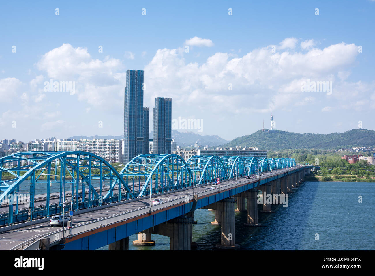 Dongjak bridge in Seoul, South Korea Stock Photo Alamy