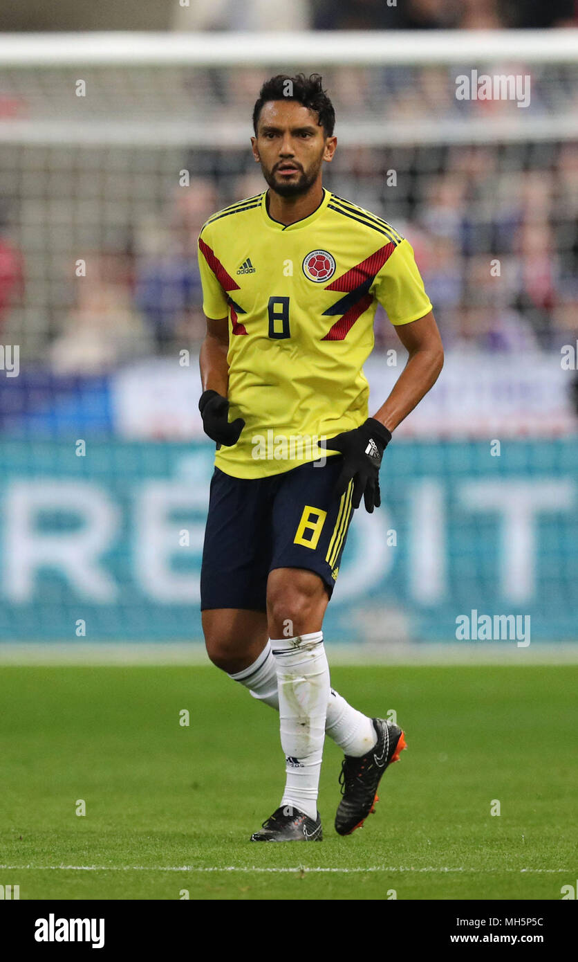 Abel Aguilar (COL), MARCH 23, 2018 - Football/Soccer : International friendly match between France 2-3 Colombia at Stade de France in Saint-Denis, France, Credit: AFLO/Alamy Live News Stock Photo
