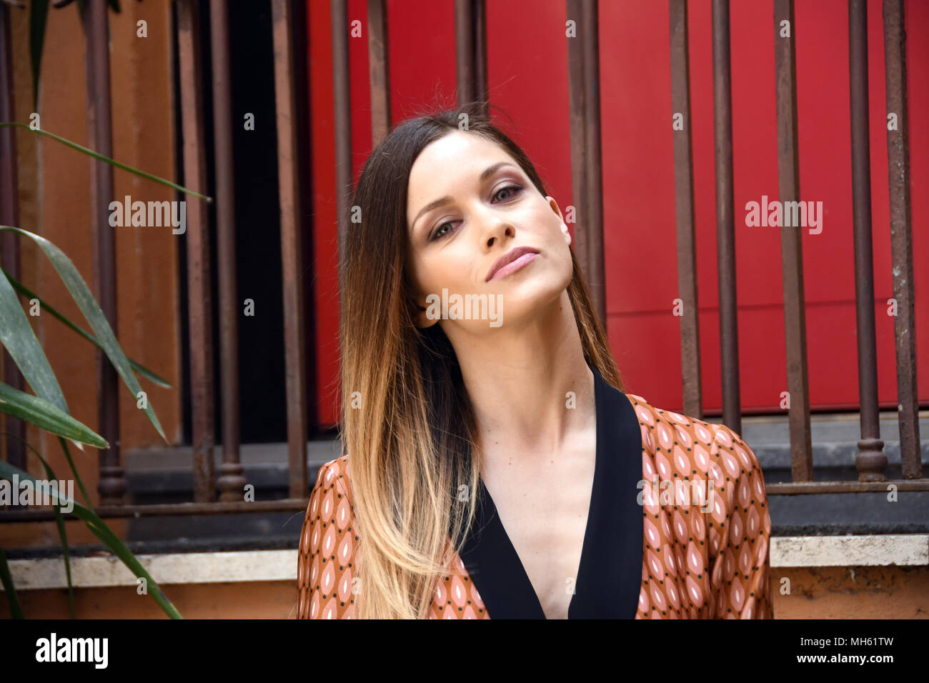 Rome Italy 30 April 2018 - Cinemas Barberini Photocall presentation movie LE GRIDA DEL SILENZIO Alice Bellagamba in the role of Desirèe Credit: Giuseppe Andidero/Alamy Live News Stock Photo