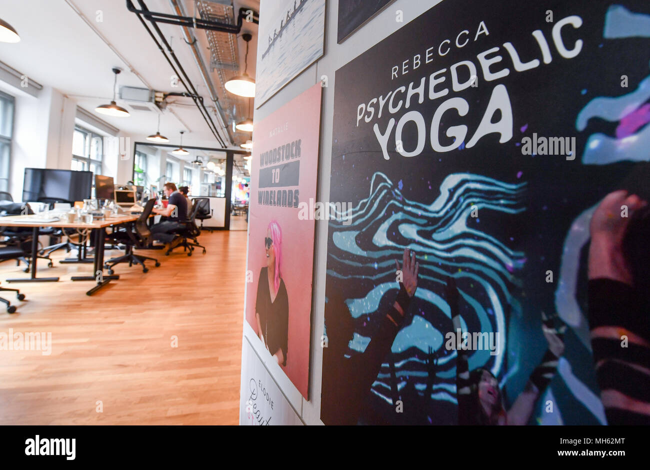 16 April 18 Germany Berlin Posters Hang On The Wall Of Airbnb Germany Gmbh S Office Advertising Numerous Experiences Activities And Tour Which Can Be Booked Separately Airbnb Is A Community Marketplace For