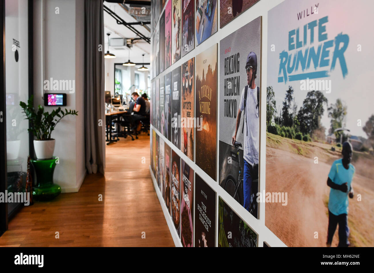 16 April 18 Germany Berlin Posters Hang On The Wall Of Airbnb Germany Gmbh S Office Advertising Numerous Experiences Activities And Tour Which Can Be Booked Separately Airbnb Is A Community Marketplace For