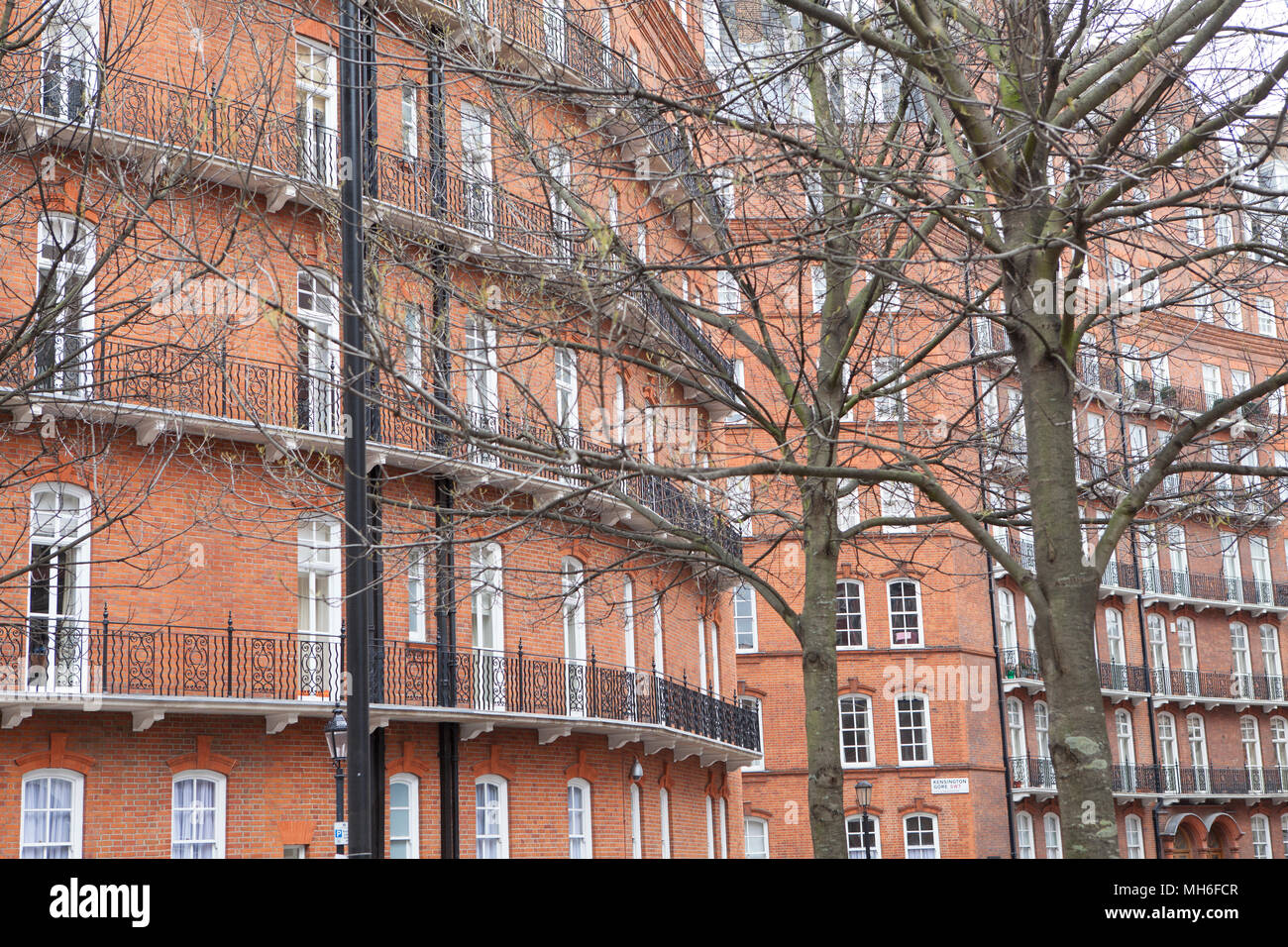 Kensington Apartments. Chelsea, London Stock Photo
