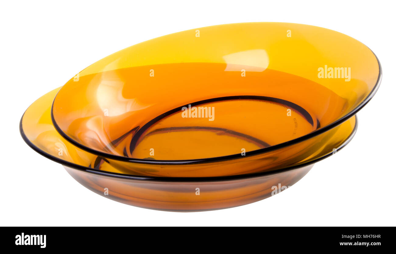 glass plates on white background Stock Photo Alamy