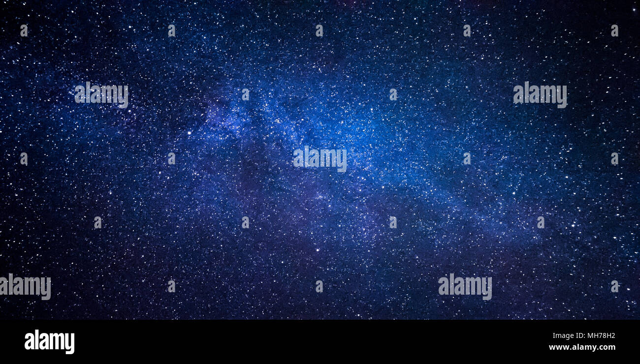 Detailed Photograph Of Milky Way Galaxy Stock Photo
