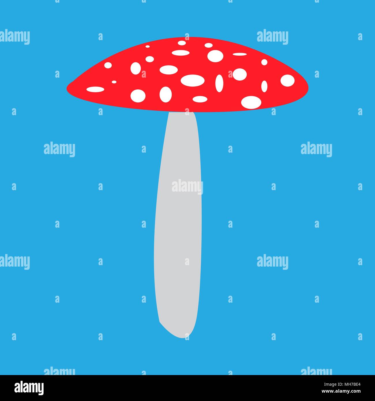 mushroom fly agaric vector illustration Stock Vector