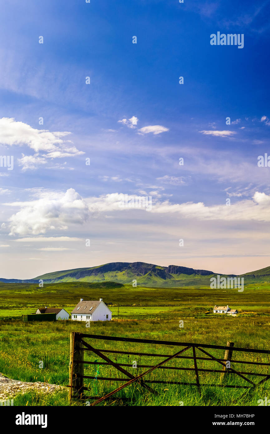 House in nature with beautiful blue sky Stock Photo - Alamy