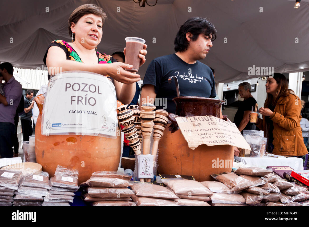 Bulk sale of chocolate drink. Guadalajara, Jalisco. mexico Stock Photo Alamy