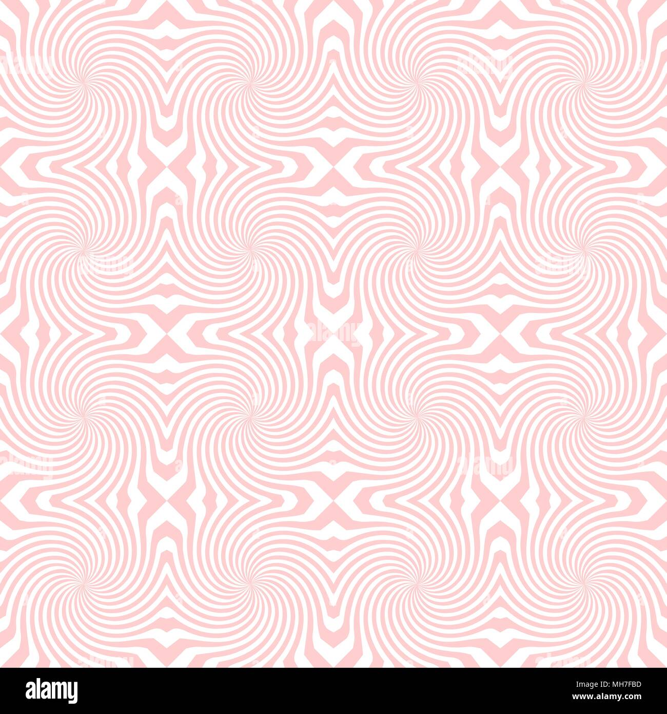 Vector sunburst seamless pattern with swirl and geometric wave ...