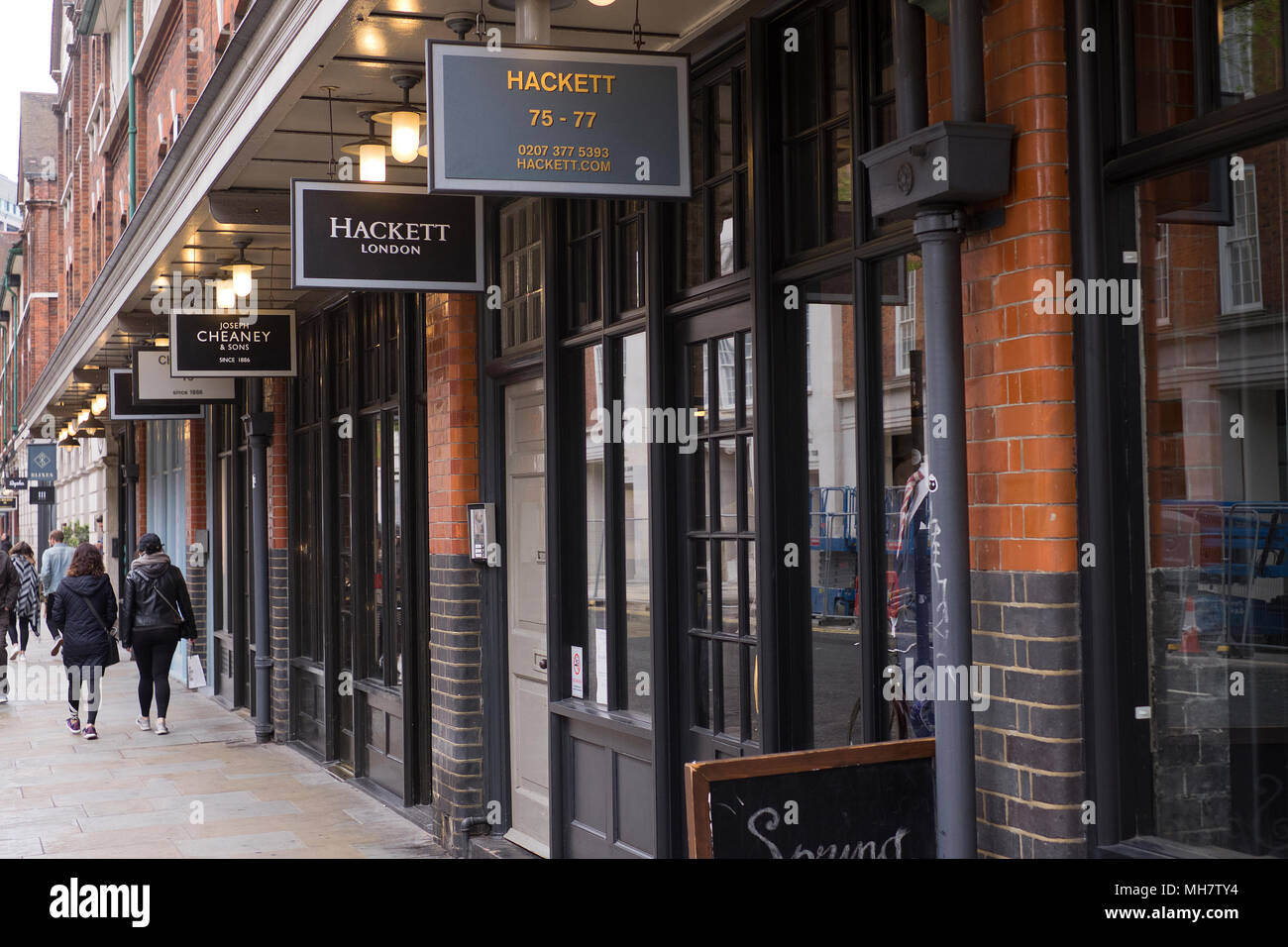 Designer shops in Spitalfields Market East london Stock Photo Alamy