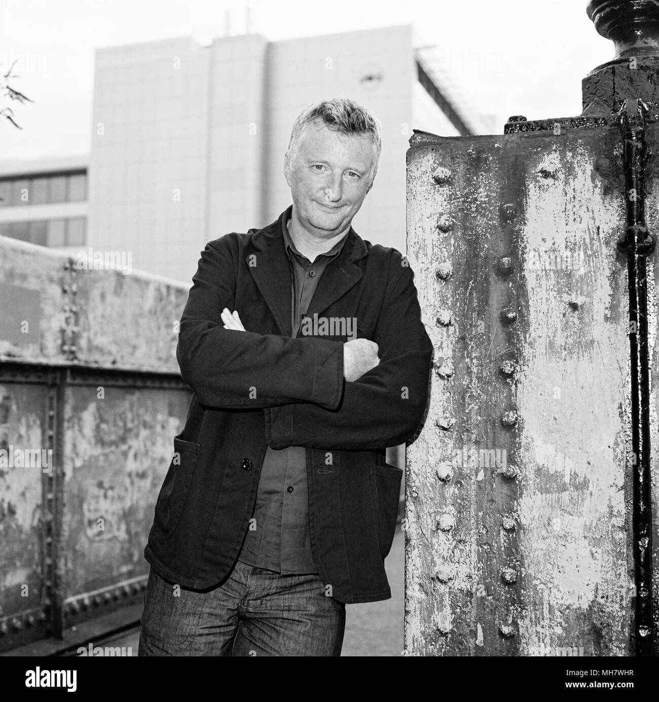 Billy Bragg, English singer-songwriter and left-wing activist photographed in West London, England, United Kingdom. Stock Photo