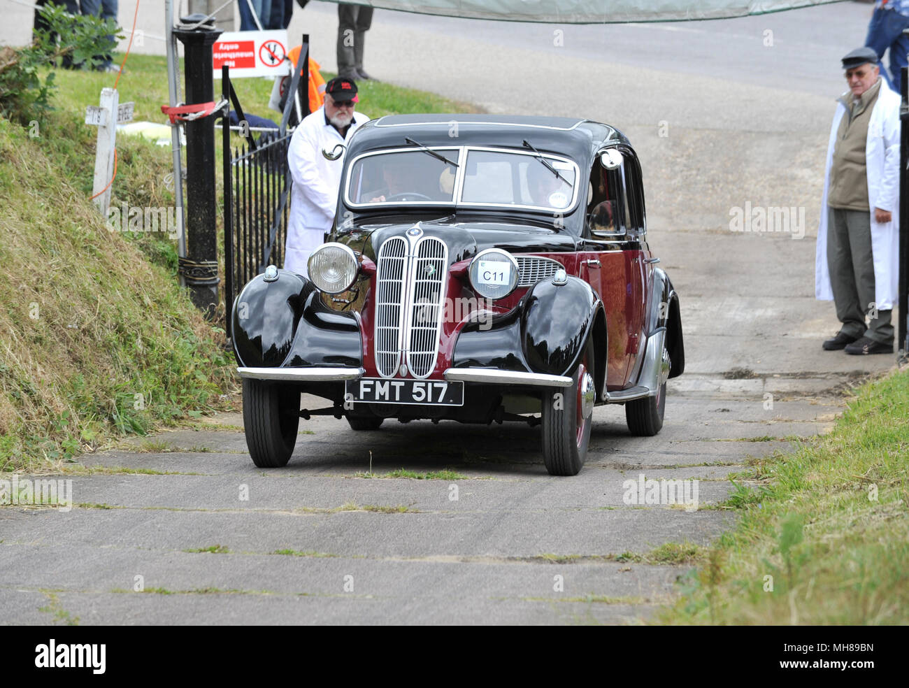 Vintage and classic cars at the Brooklands Double Twelve, 2012 Stock Photo