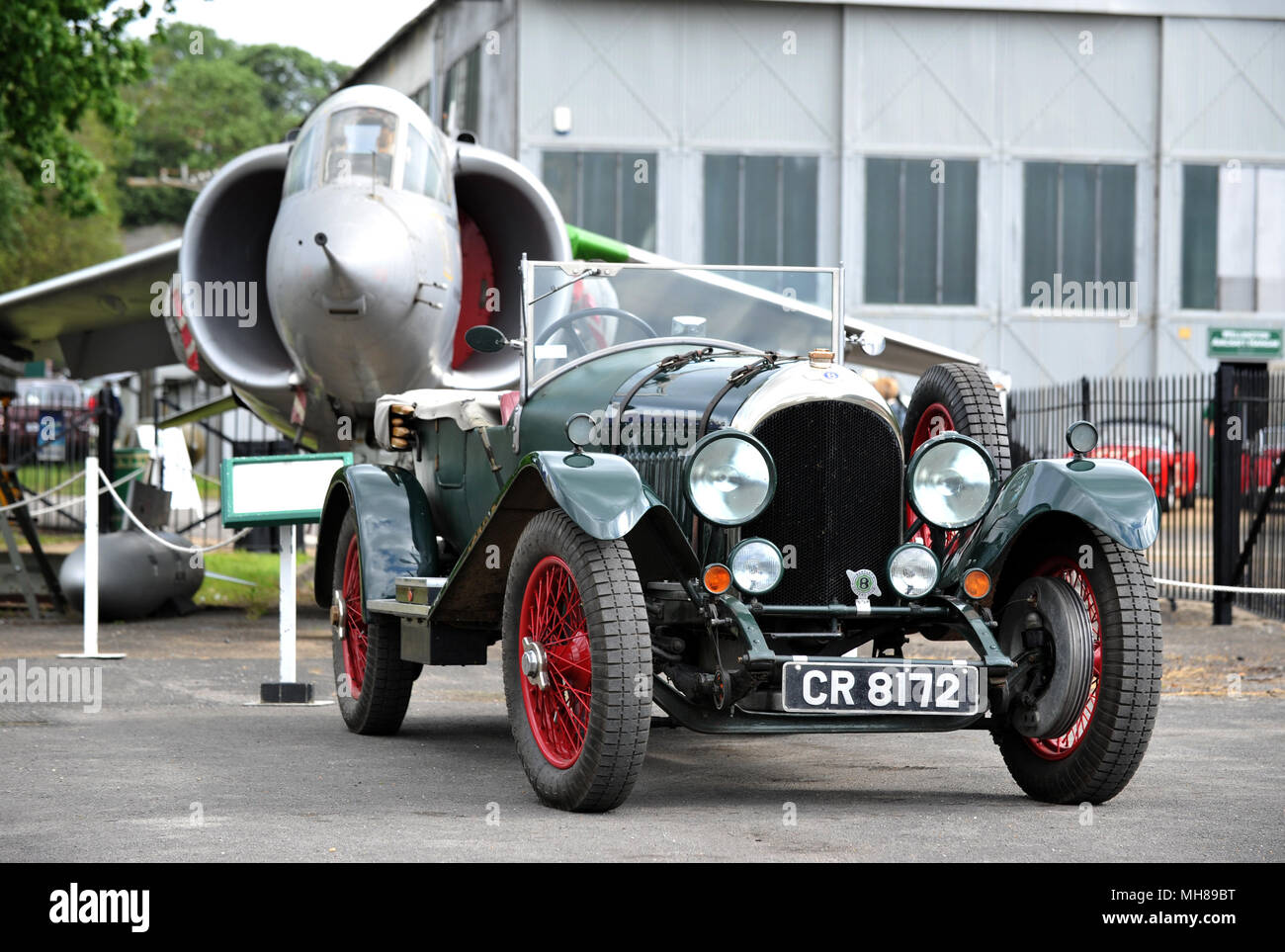 Vintage and classic cars at the Brooklands Double Twelve, 2012 Stock Photo