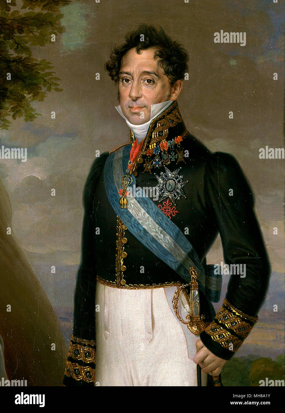 Joaquín José de Melgarejo y Saurín, 1st Duke of San Fernando de Quiroga (1780 – 1835), Spanish noble and politician who served as Prime Minister of Spain Stock Photo