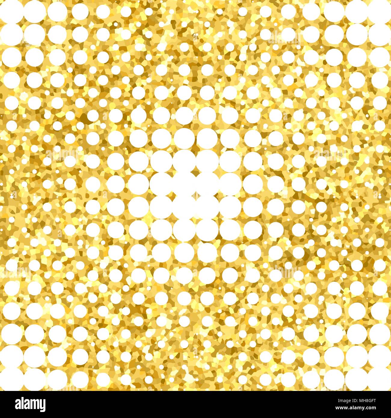 Abstract geometric seamless pattern with gold glitter texture Stock ...