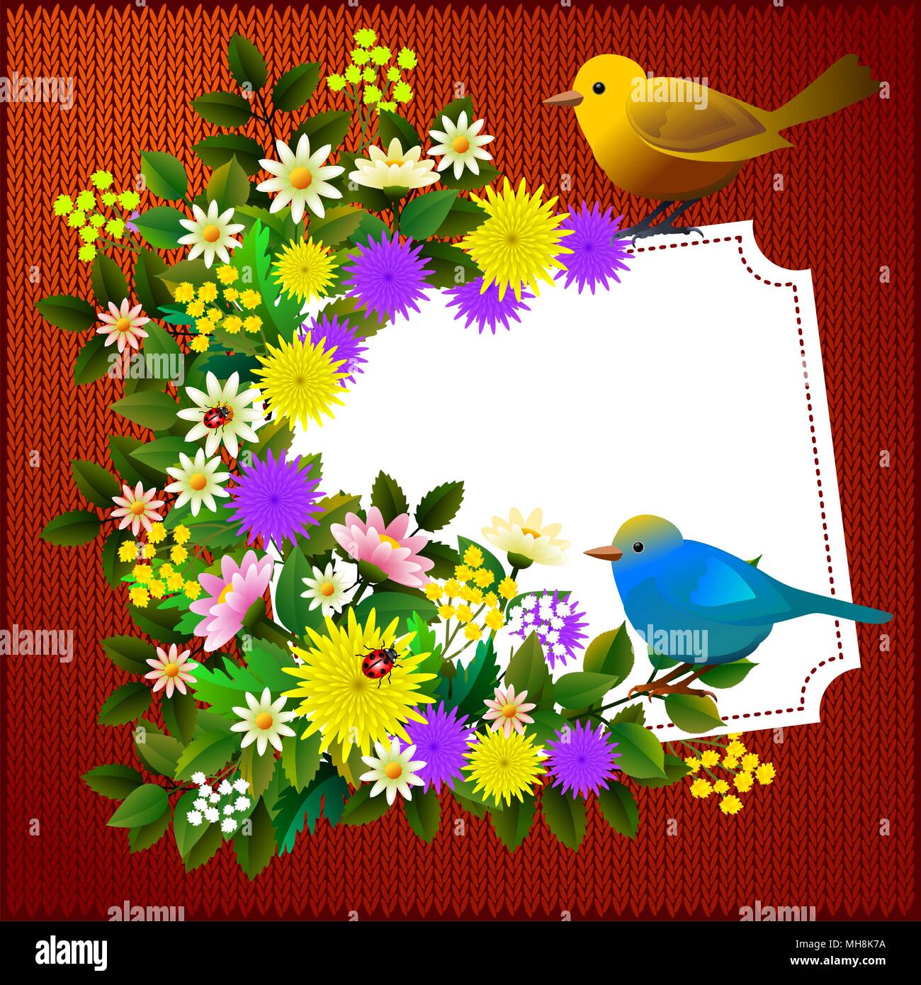 Floral frame design- Vector illustration Stock Vector Image & Art - Alamy