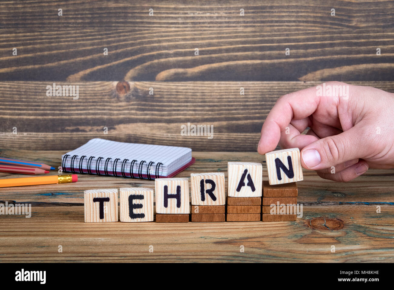 Tehran, a city in Iran where many millions of people live Stock Photo