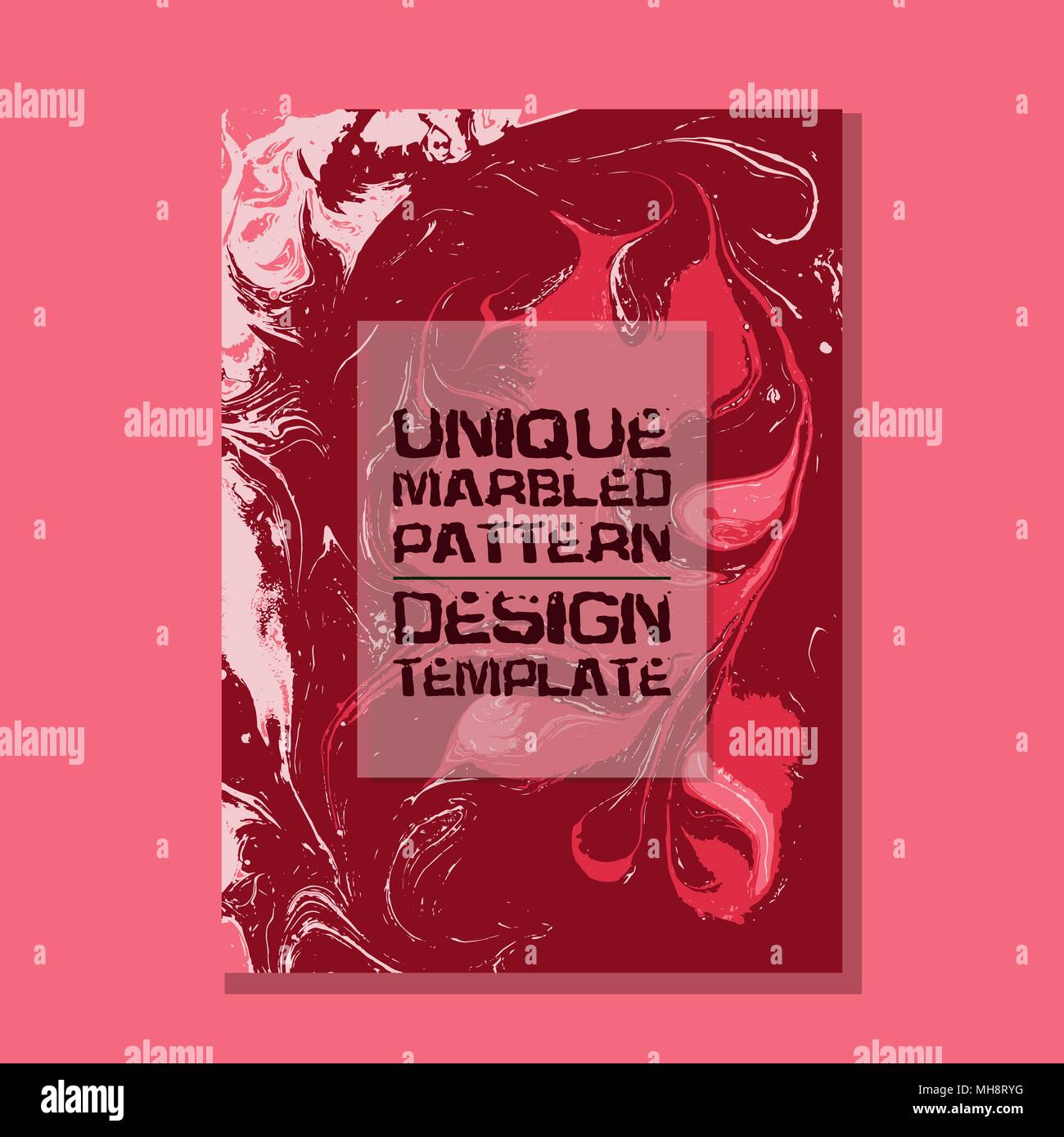 Marbled pink abstract background. Liquid marble pattern. Vector fluid ...