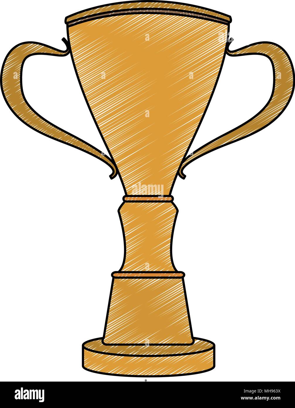 Trophy cup symbol scribble Stock Vector Image & Art - Alamy