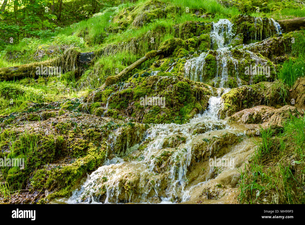 The waterfall of Bad Urach, Swabian Alb, Baden-Wuerttemberg, Germany, Europe Stock Photo