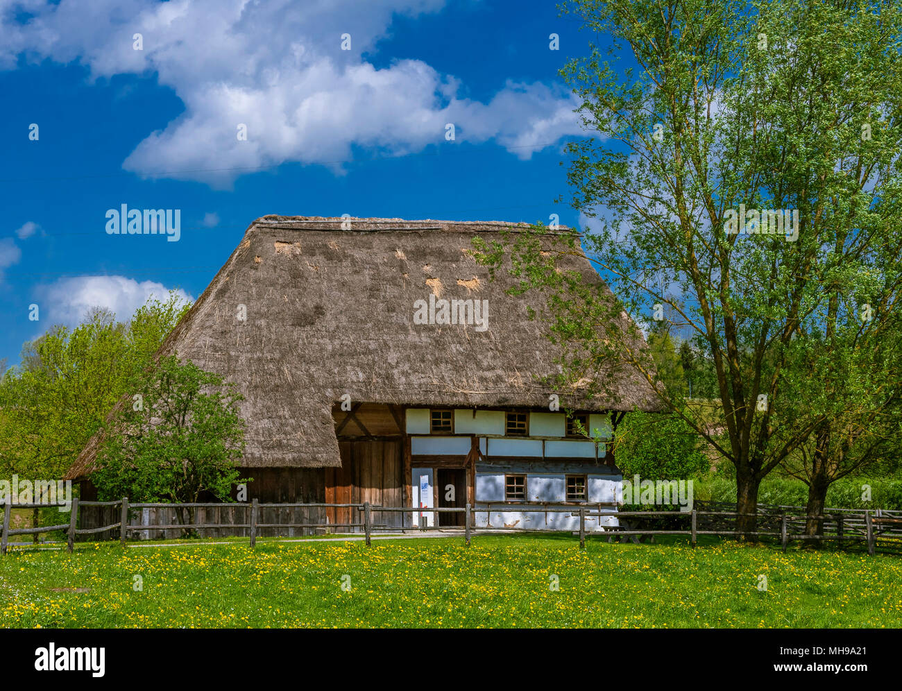 Swabian Farm Museum, Illerbeuren, Upper Swabia, Allgaeu, Bavaria, Germany, Europe Stock Photo