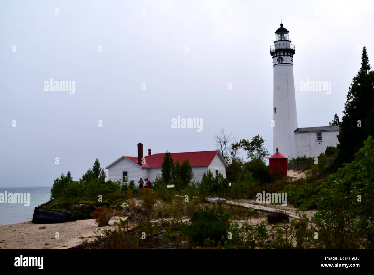 Life saving station at South Manitou Island, Michigan Stock Photo Alamy