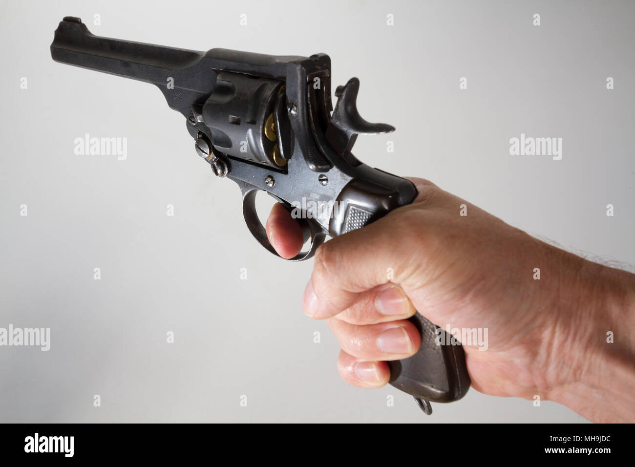 Pulling the trigger stock photo alamy