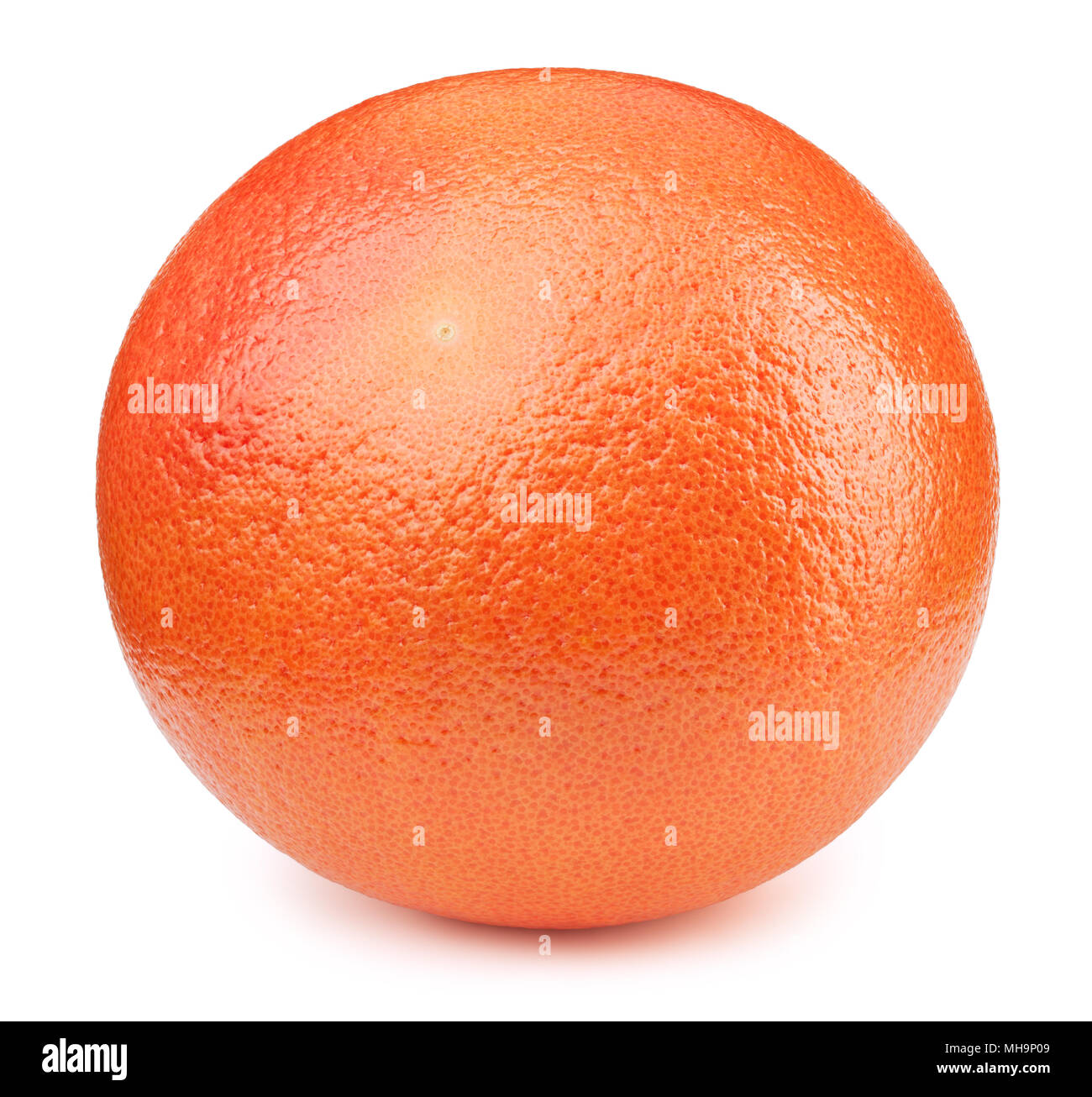 Whole orange grapefruit isolated on the white Stock Photo