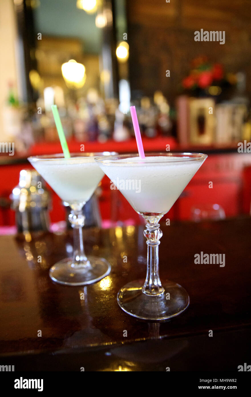 Frozen daiquiris at El Floridita Havana, Cuba Stock Photo Alamy