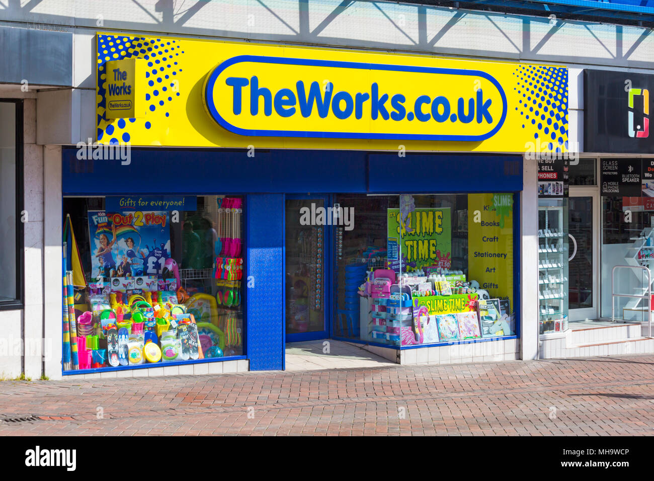 The Works shop front at Bournemouth, Dorset in April Stock Photo Alamy