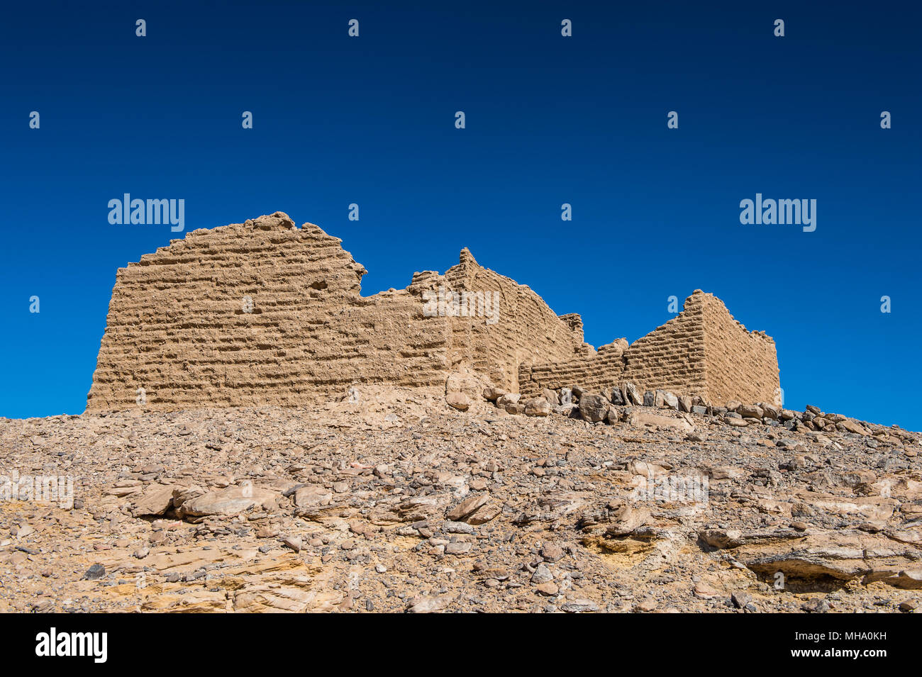 Al-Bagawat (El-Bagawat), an ancient Christian cemetery, one of the oldest in the world, Kharga Oasis, Egypt Stock Photo