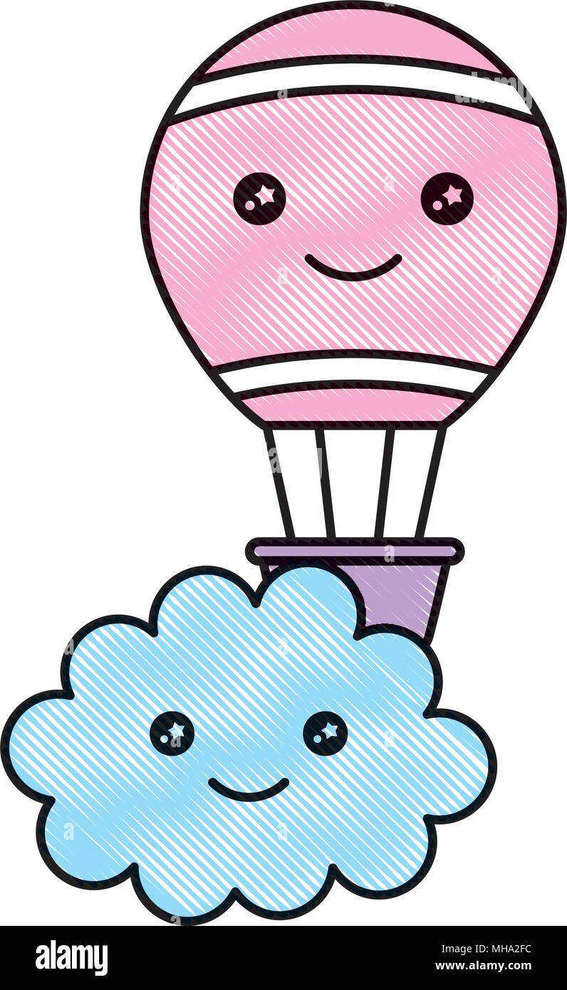 kawaii cloud and hot air balloon cartoon vector illustration drawing Stock Vector Image & Art - Alamy kawaii cloud and hot air balloon cartoon vector illustration drawing Stock Vector Image & Art - Alamy