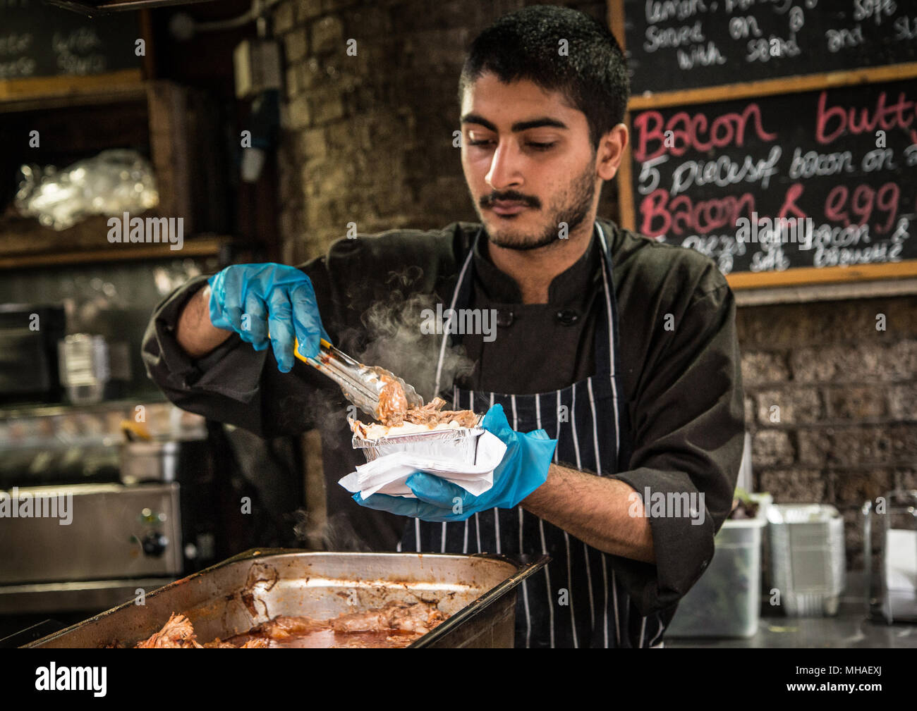 Borough Market Street Food - Southwark London Stock Photo