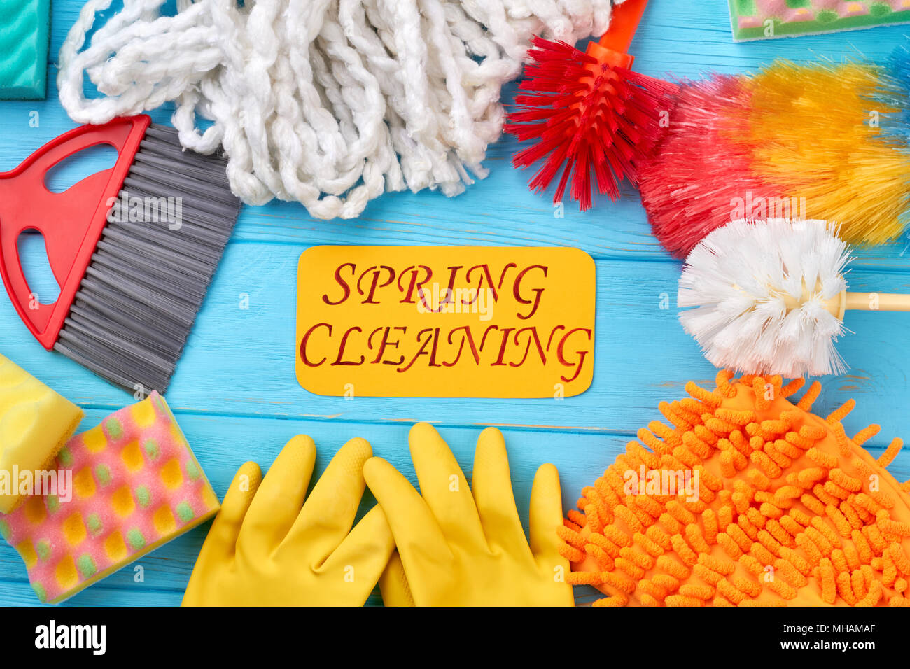 Cleaning stuff, housekeeping concept Stock Photo Alamy