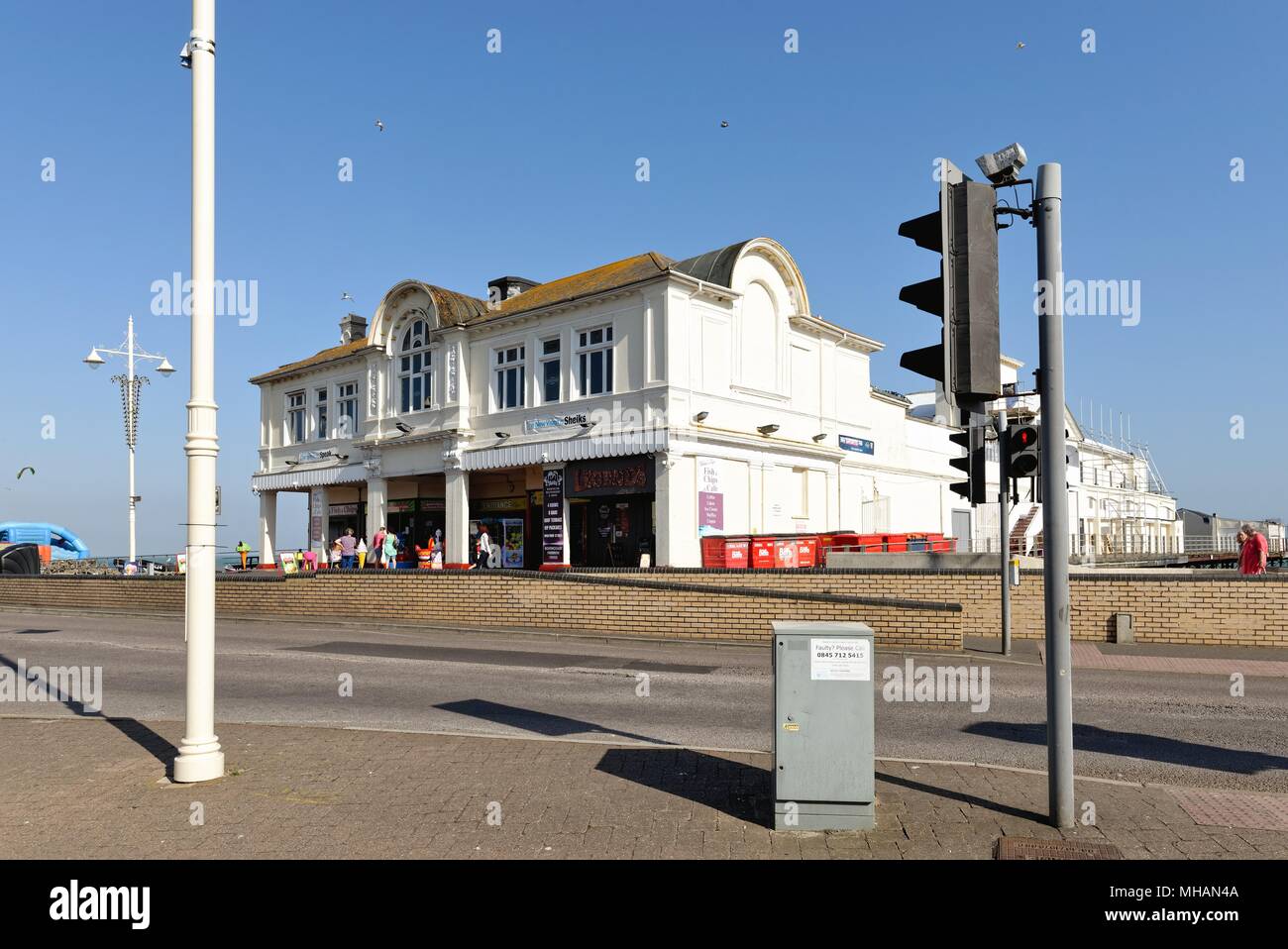 The main entrance to the old  pier at Bognor Regis West Sussex England UK Stock Photo