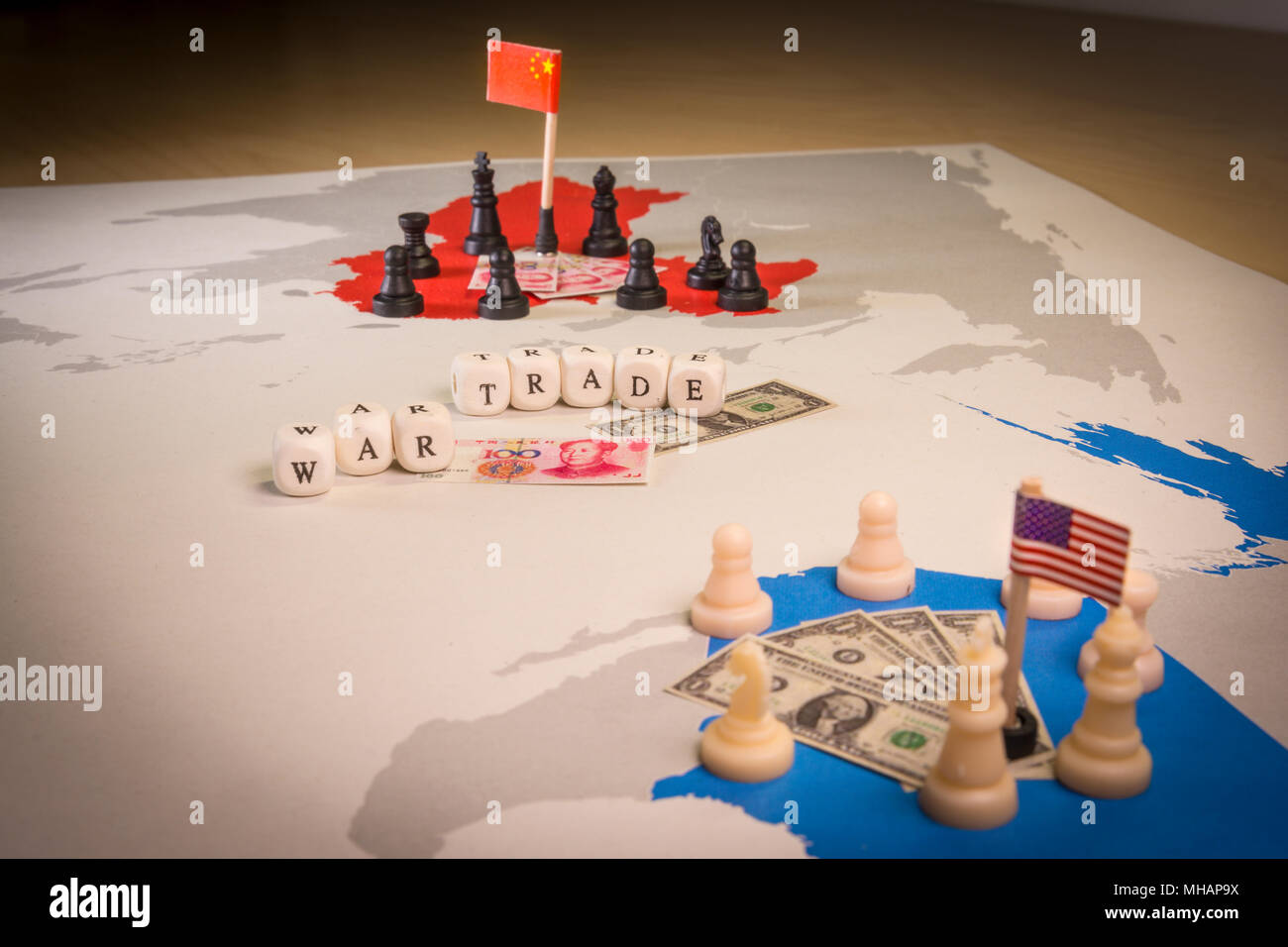 USA and China trade war concept Stock Photo - Alamy